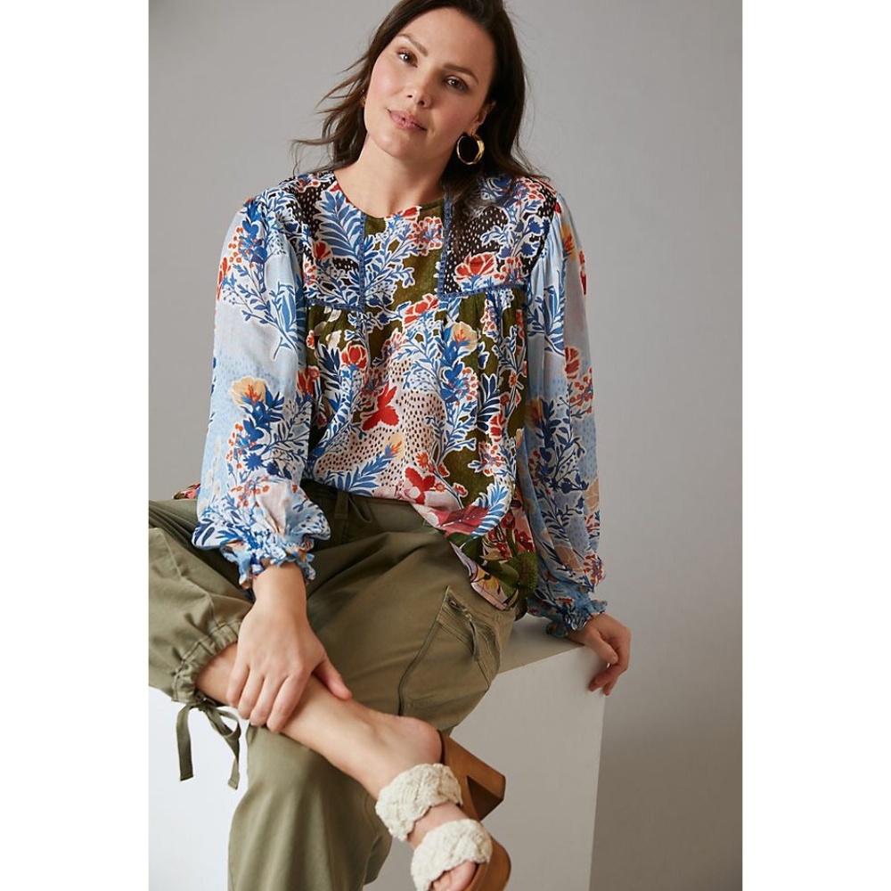 50% OFF - Anthropologie Bl-nk Mirandą Peasant Blouse Size S